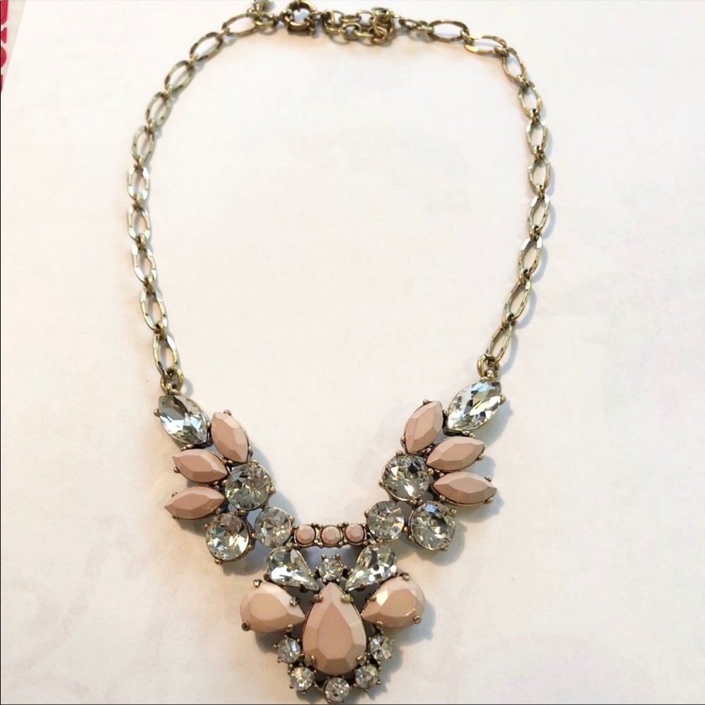 J. Crew Rhinestone Statement Necklace